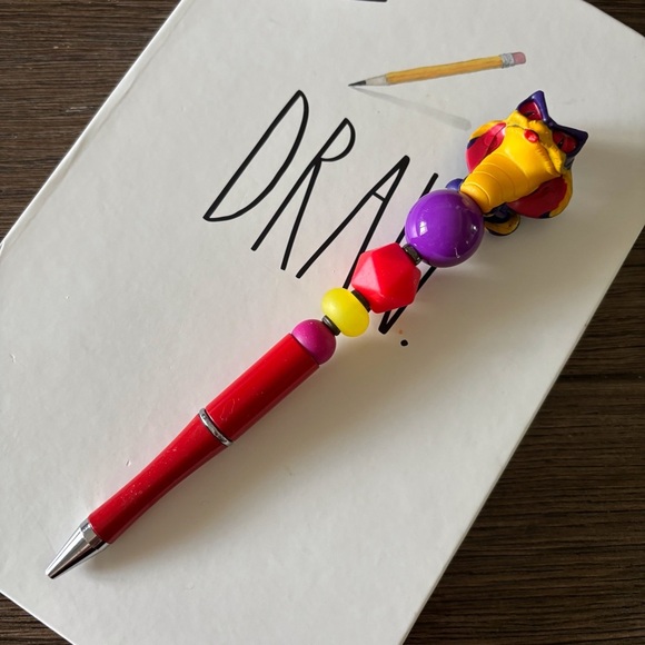 Disney Doorables: Aladdin: Jafar as Snake handmade beaded pen - Picture 2 of 3
